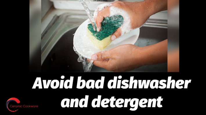 Avoiding bad dishwasher and detergent to clean Parini Cookware