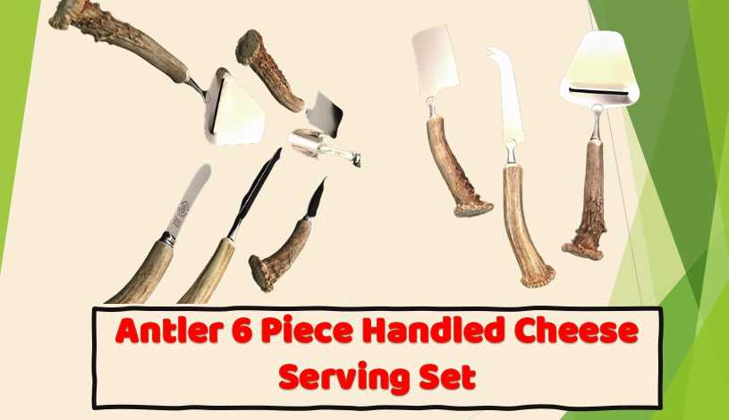 Antler 6 Piece Handled Cheese Serving Set