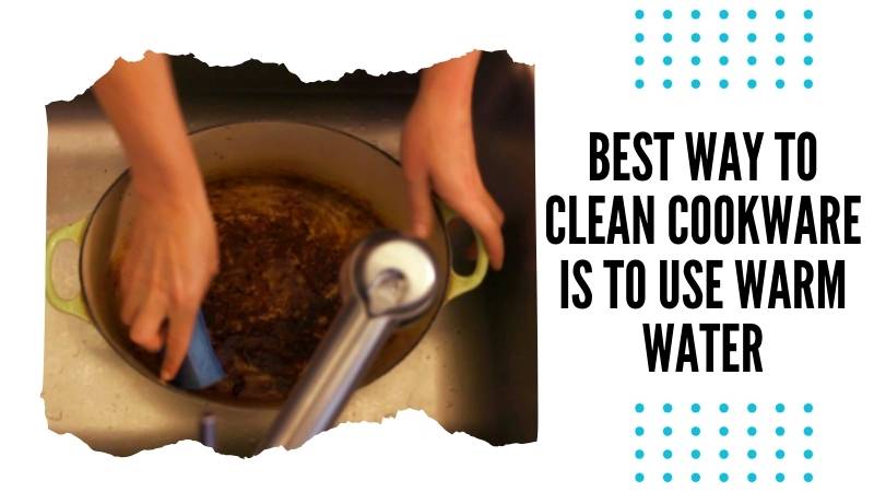 best way to clean enamel cookware is to use warm water, mild dish soap, and a soft sponge or cloth