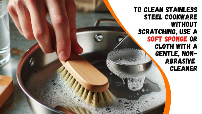 how to clean stainless steel cookware without scratching